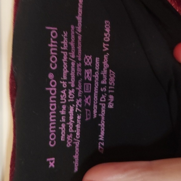 Commando Perfect Control Berry Velvet Leggings Extra Large - Picture 7 of 12